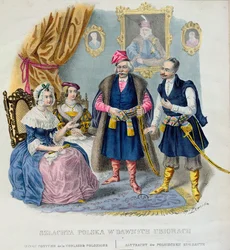 Alte Kostüme des polnischen Adels